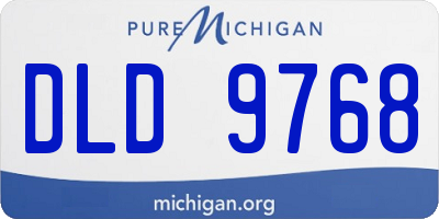 MI license plate DLD9768