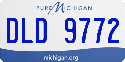 MI license plate DLD9772