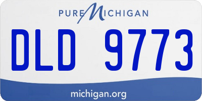 MI license plate DLD9773