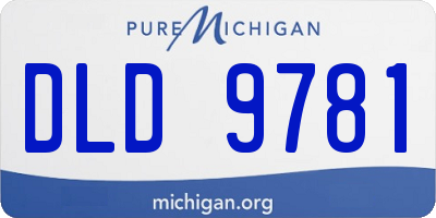 MI license plate DLD9781