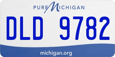 MI license plate DLD9782