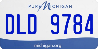MI license plate DLD9784