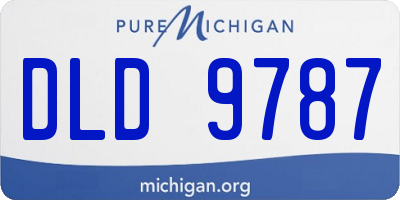 MI license plate DLD9787