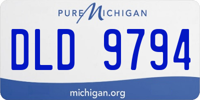 MI license plate DLD9794