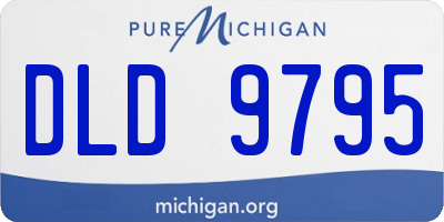 MI license plate DLD9795
