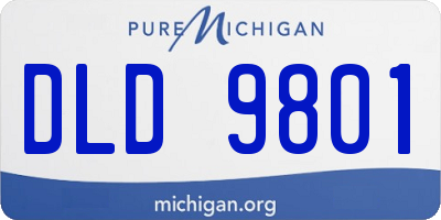 MI license plate DLD9801