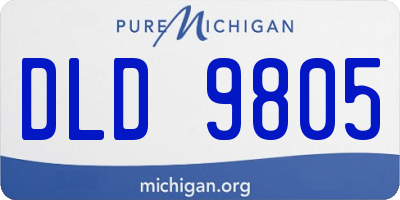 MI license plate DLD9805