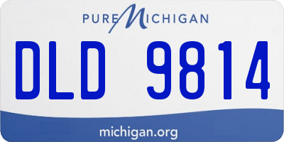 MI license plate DLD9814