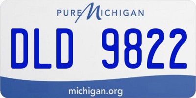 MI license plate DLD9822