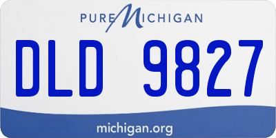 MI license plate DLD9827