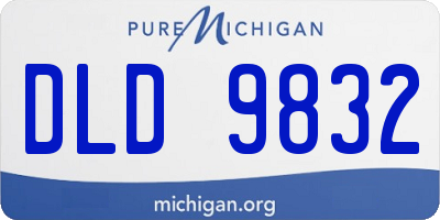 MI license plate DLD9832