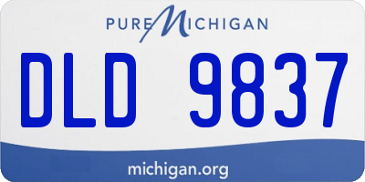 MI license plate DLD9837