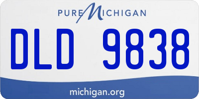 MI license plate DLD9838