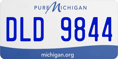 MI license plate DLD9844