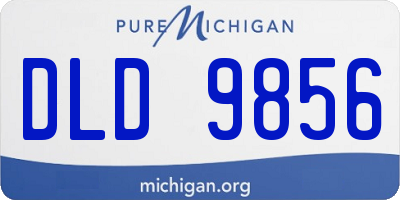 MI license plate DLD9856