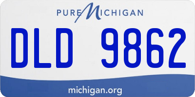 MI license plate DLD9862