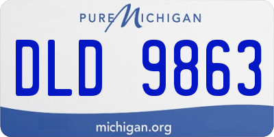 MI license plate DLD9863