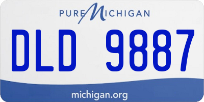 MI license plate DLD9887
