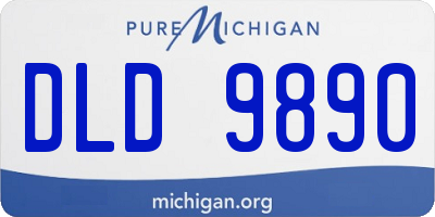 MI license plate DLD9890
