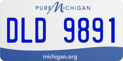 MI license plate DLD9891