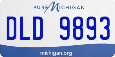 MI license plate DLD9893