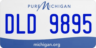 MI license plate DLD9895