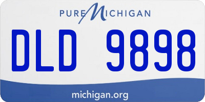MI license plate DLD9898