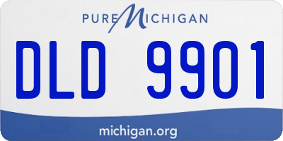 MI license plate DLD9901