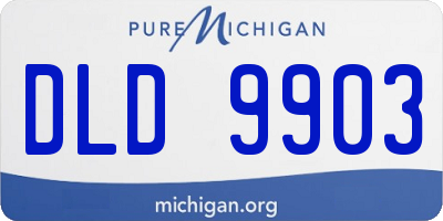 MI license plate DLD9903