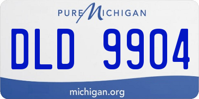 MI license plate DLD9904