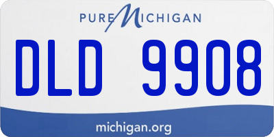 MI license plate DLD9908