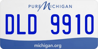 MI license plate DLD9910
