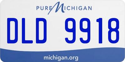 MI license plate DLD9918