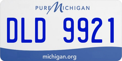 MI license plate DLD9921