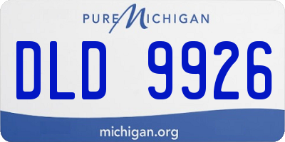 MI license plate DLD9926