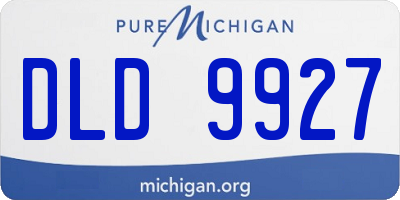 MI license plate DLD9927