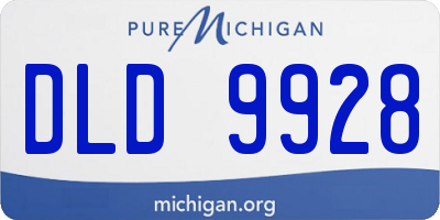 MI license plate DLD9928
