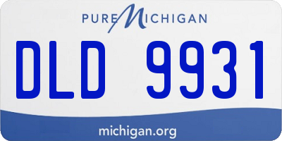 MI license plate DLD9931