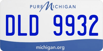 MI license plate DLD9932