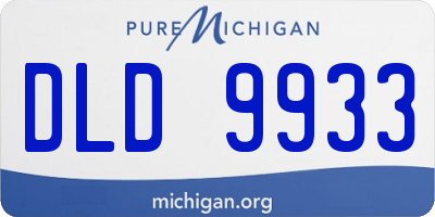 MI license plate DLD9933