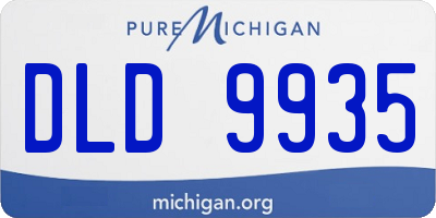 MI license plate DLD9935