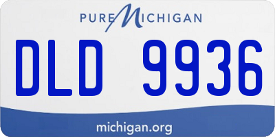 MI license plate DLD9936