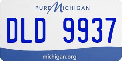 MI license plate DLD9937