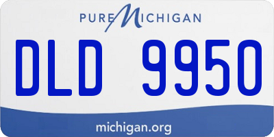 MI license plate DLD9950