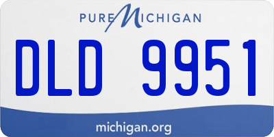 MI license plate DLD9951