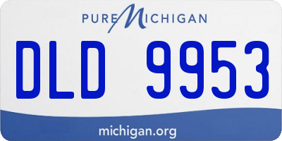 MI license plate DLD9953