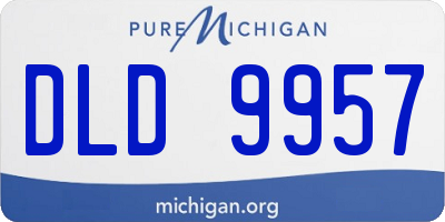 MI license plate DLD9957