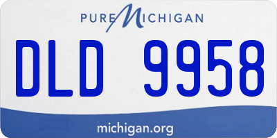MI license plate DLD9958