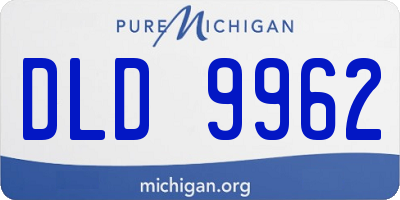 MI license plate DLD9962