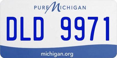 MI license plate DLD9971